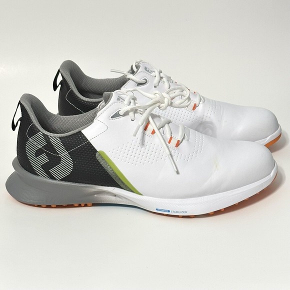 FootJoy Fuel Strato Lite Men's Spikeless Golf Shoes White 55443 Size 11.5 W - Picture 10 of 16